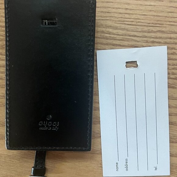 MINT Gucci Mens Black Nylon Leather Travel Duffle Bag - Picture 9 of 12